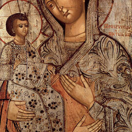 Icon of the Blessed Virgin with Three Hands by Novgorod School