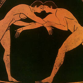  Olympic Games, Wrestling, Red-figure by Science Source