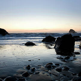 A Landscape Of Rocks On The Coast by Michael Hanson