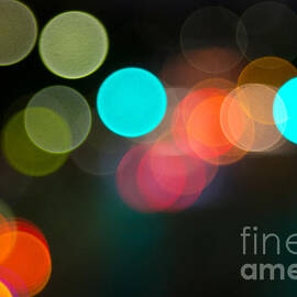 Abstract Colorful Round Bokeh Lights by Beverly Claire Kaiya