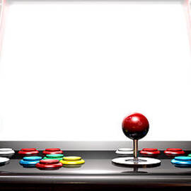 Arcade Game With Illuminated Screen by Allan Swart