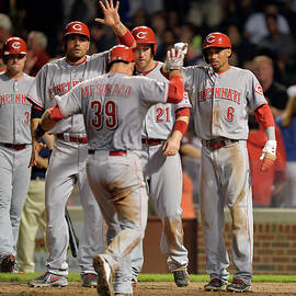 Cincinnati Reds V Chicago Cubs by Brian Kersey