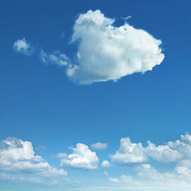 Clouds Forming Heart In Sky by Yuji Sakai