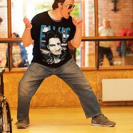 Disabled Person At An Exercise Class by Science Photo Library