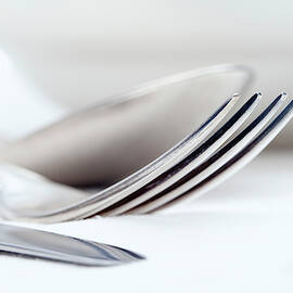 Elegant Table Setting With Silverware by Panoramic Images