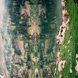 Lake reflection sideways