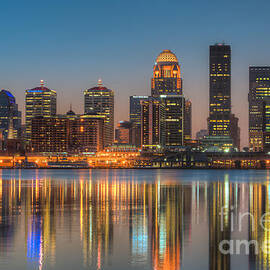 Louisville Skyline Morning Twilight III by Clarence Holmes