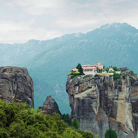 Monastery In The Meteora, Greece by Ed Freeman