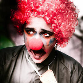 Ms Frightened The Scared Clown by Jorgo Photography
