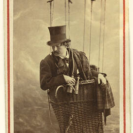 Nadar In The Gondola Of A Balloon, 1863 by Getty Research Institute