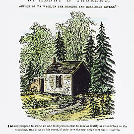 Henry David Thoreau - Walden, 1875 by GRANGER Historical Picture Archive