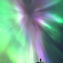 Watching The Aurora Borealis by Science Photo Library
