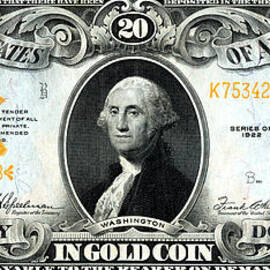 1922 Twenty Dollar Gold Certificate by Historic Image