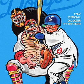 1969 Los Angeles Dodgers Scorecard by Big 88 Artworks