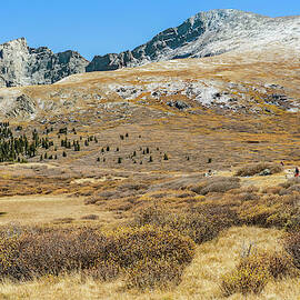 A Young Female Hikes On A Trail by Alexandra Simone