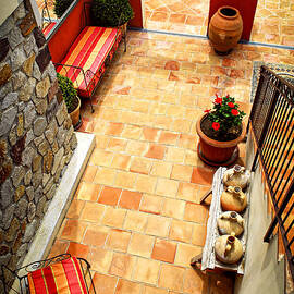 Courtyard of a villa 2 by Elena Elisseeva