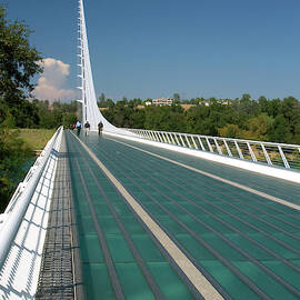 The Sundial Bridge At Turtle Bay by David R. Frazier