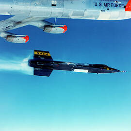 X-15 Launch From A Boeing B-52 by Science Photo Library