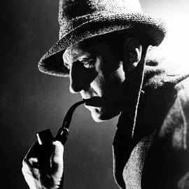 Basil Rathbone in The Adventures of Sherlock Holmes  by Silver Screen