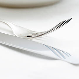 Elegant Table Setting With Silverware by Panoramic Images