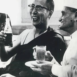 The Dalai Lama Of Tibet At Reception In New Delhi by Retro Images Archive