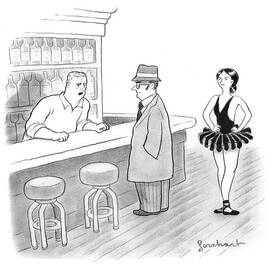 A Bartender Talks To A Member Of The Mafia by David Borchart