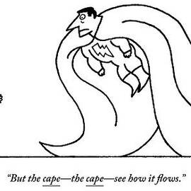 A Designer Applauds A Super Hero by Charles Barsotti