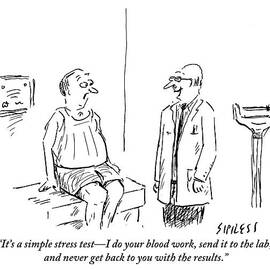 A Doctor Checks In With His Balding Patient by David Sipress