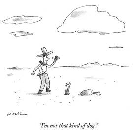 A Dog Refuses To Play Ball With A Cowboy by Michael Maslin