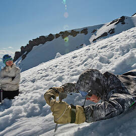 A Guide Gives Lessons In Using An Ice by Beth Wald