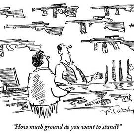 A Guns Salesman Speaks To A Customer. How Much by Mike Twohy