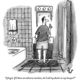 A Guy Is Standing In Front Of The Mirror by Frank Cotham