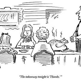 A Husband Stands Up Before The Thanksgiving by Mike Twohy