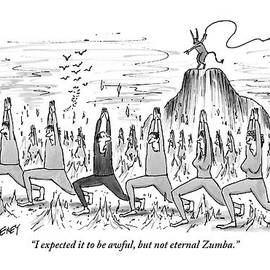 A Large Crowd Of People Are Doing Zumba In Hell by Tom Cheney