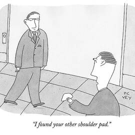A Man In A Suit Walks Slightly Lopsided. Another by Peter C. Vey