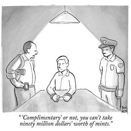 A Man Sits At A Table With An Older Looking by Paul Noth