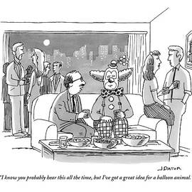 A Man Talks To A Clown At A Party by Joe Dator