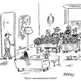 A Man Walks Into His Home To Find A Farmers by David Sipress