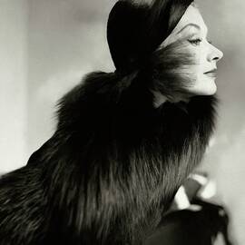 A Portrait Of Lisa Fonssagrives From The Side by Frances Mclaughlin-Gill