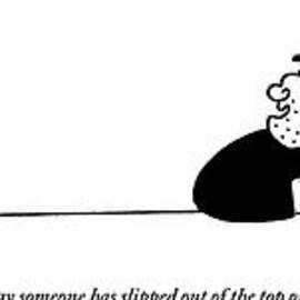A Robber With A Large Bag Of Money Is Addressing by Charles Barsotti