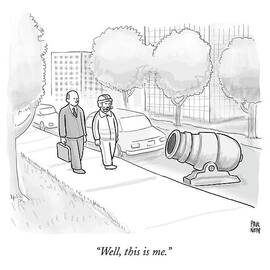 A Stuntman With A Curly Mustache Walks Next by Paul Noth