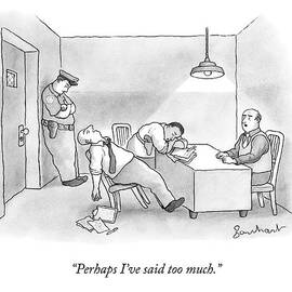 A Suspect Being Interrogated Has Put Both by David Borchart