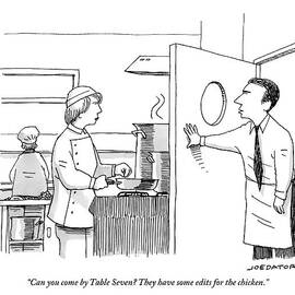 Can you come by Table Seven by Joe Dator