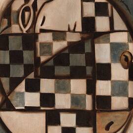  Cubism Horse Racing Jockey Art Print by Tommervik