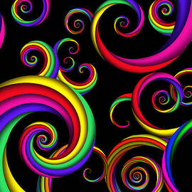 Abstract - Spirals - Inside a clown by Mike Savad