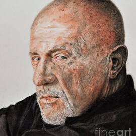 Actor Jonathan Banks as Mike Ehrmantraut in Breaking Bad by Jim Fitzpatrick