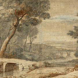 After Claude Lorrain, The Rest On The Flight Into Egypt by Quint Lox