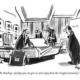 Ah, Harding - Perhaps You Can Give Us Some Input by Lee Lorenz