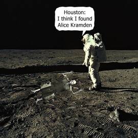 Alice Kramden on the Moon by David Dehner