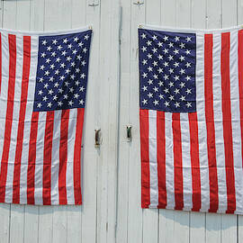 American Flags by BONNIE SUE RAUCH